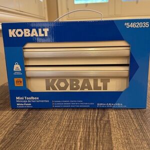 NWT White Kobalt Mini Toolbox Limited Edition 2 Drawer